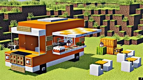 restaurante minecraft|Minecraft: How to Build a Food Truck 